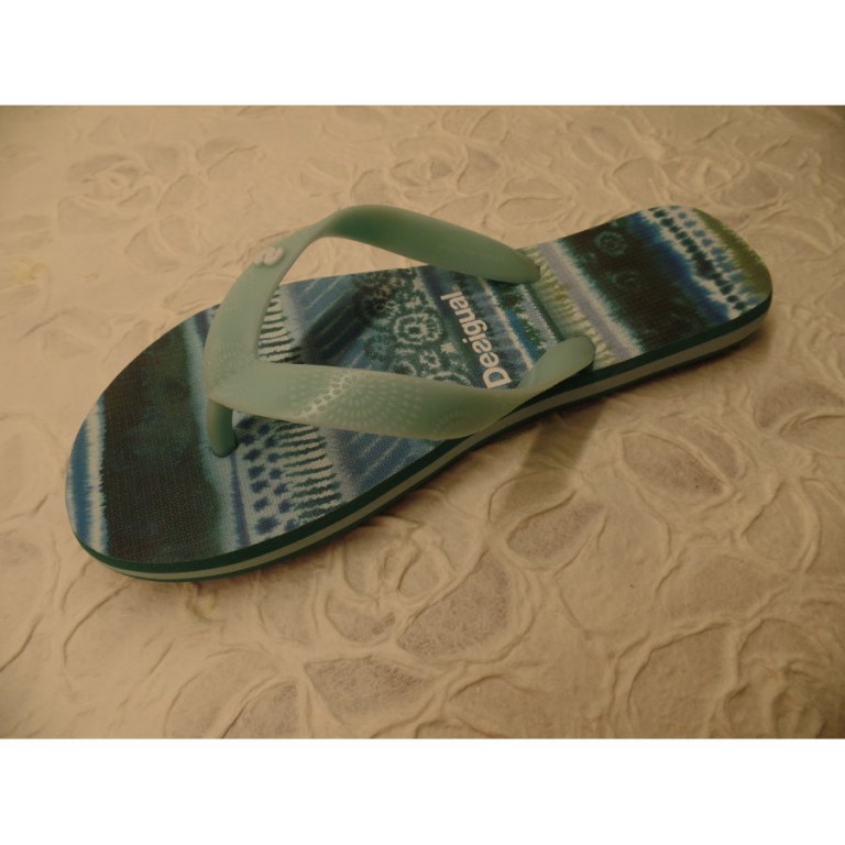 Tongs flip flop blue aquarella