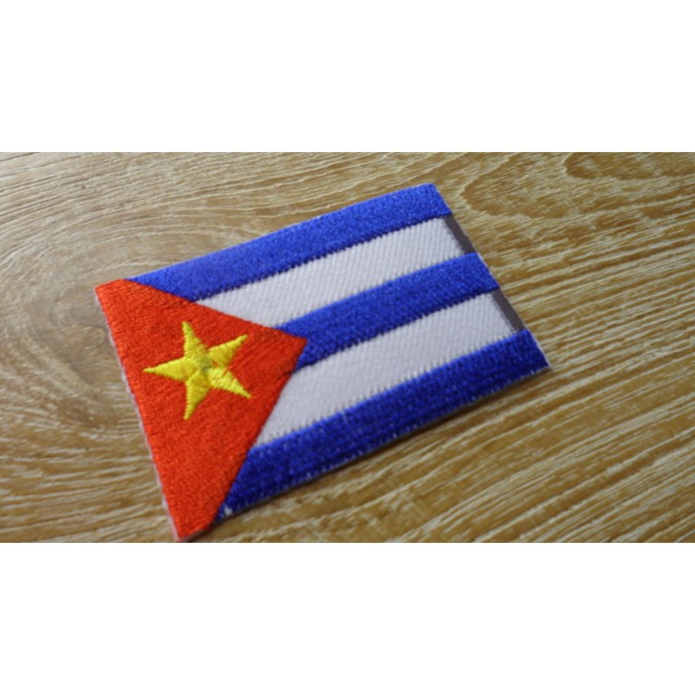 Ecusson drapeau cubain