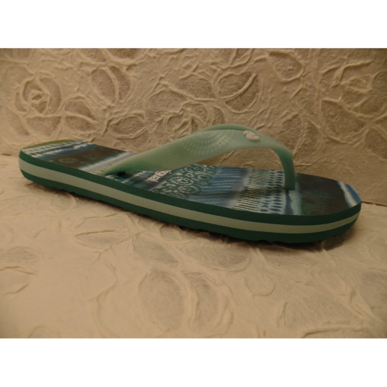 Tongs flip flop blue aquarella