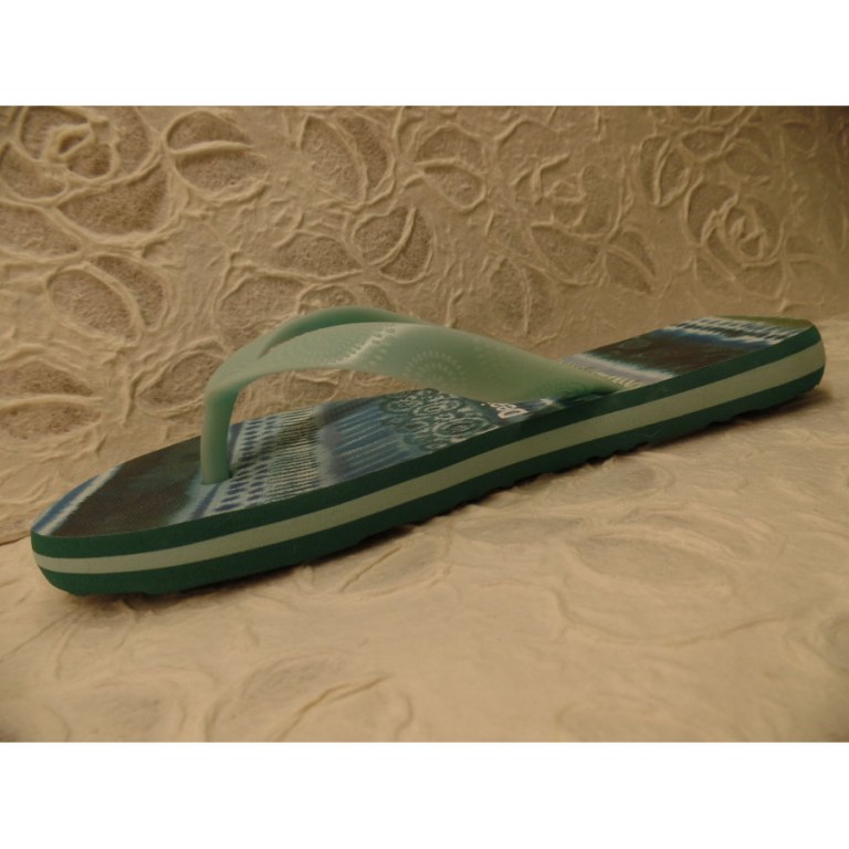 Tongs flip flop blue aquarella