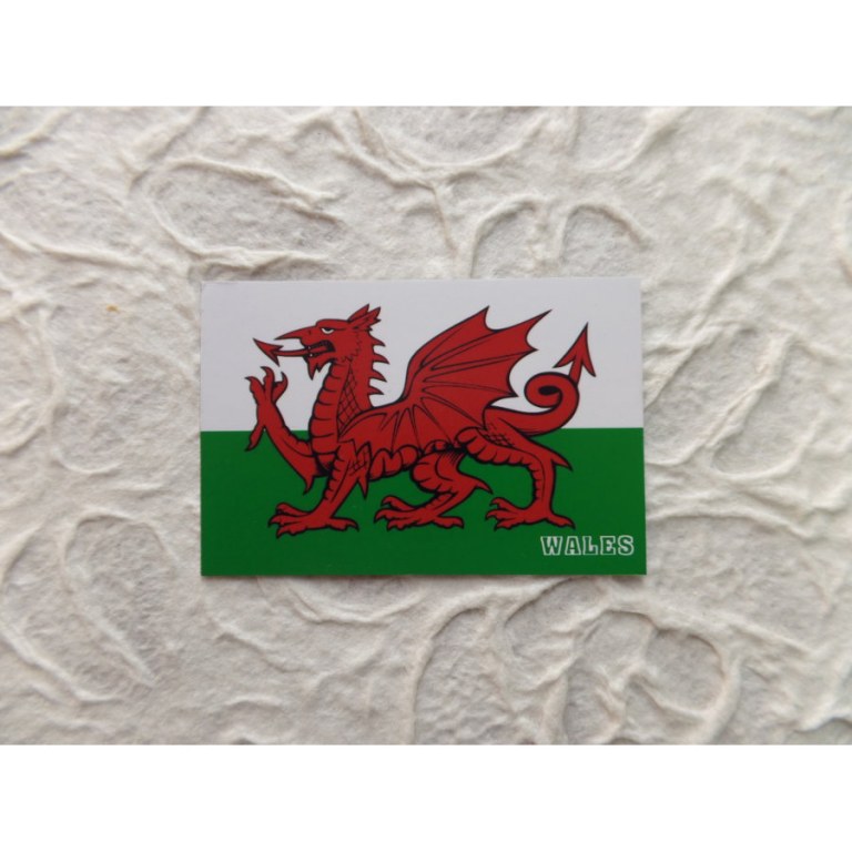 Aimant drapeau pays de Galles