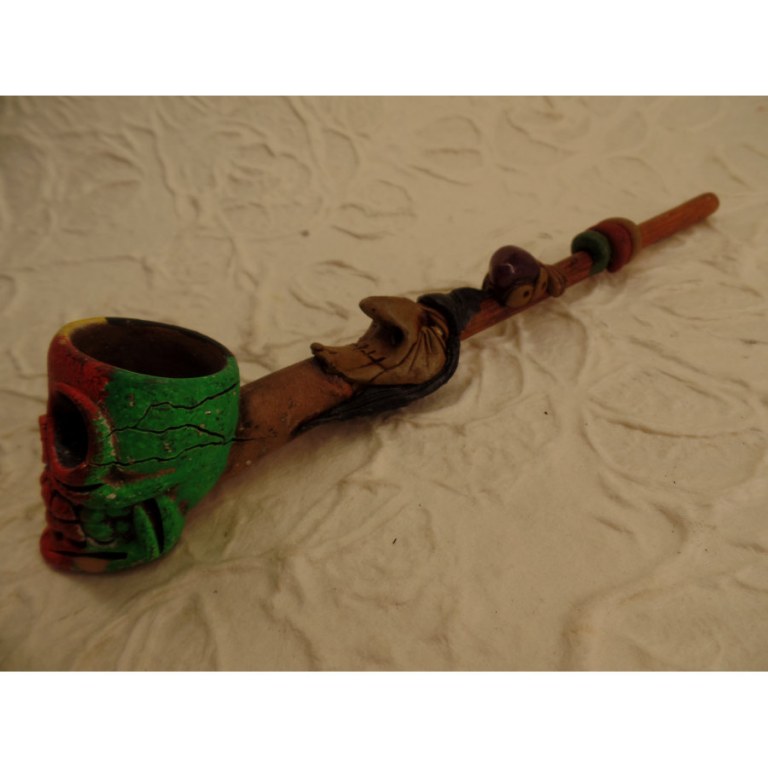 Pipe crâne rasta et sorcière