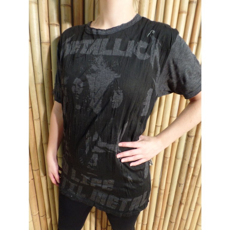 Tee shirt anthracite Métallica