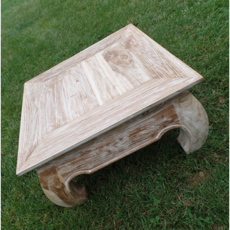 table basse ying yang bois