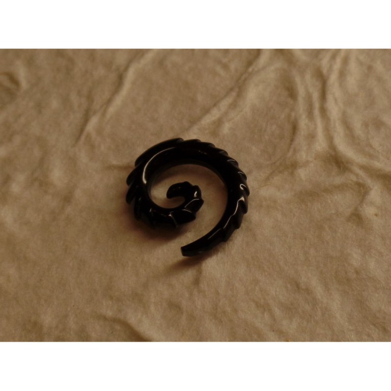 Elargisseur d'oreille spirale crantée