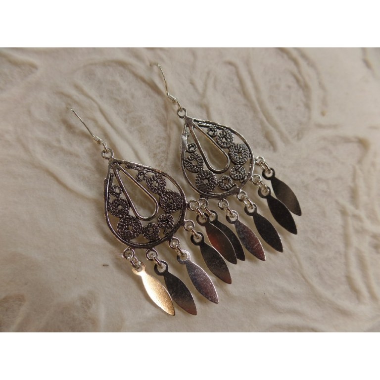 Boucles d'oreilles ethnik larmes pampilles 