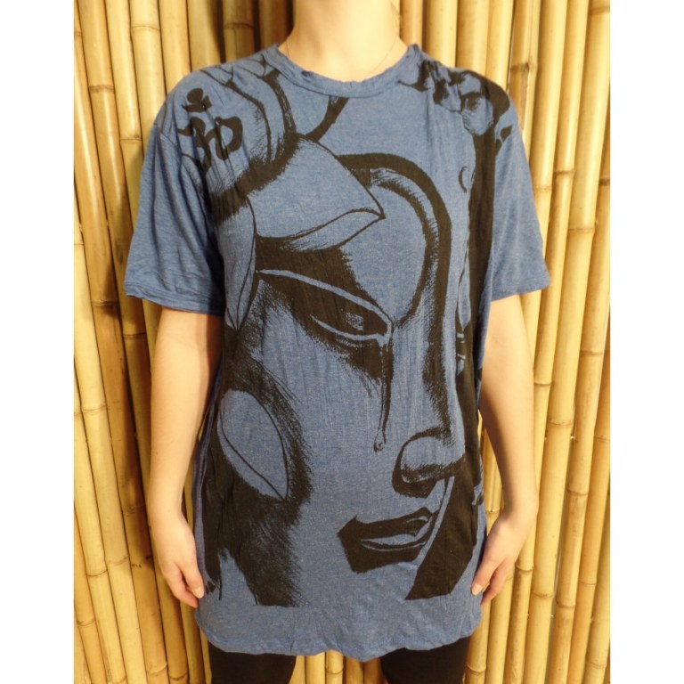 Tee shirt la larme de Bouddha bleu