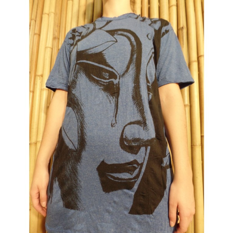 Tee shirt la larme de Bouddha bleu