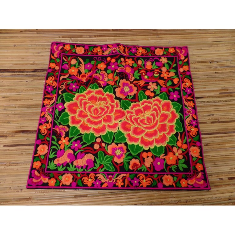 Housse noire/orange vasant