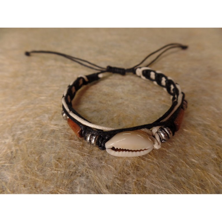 Bracelet macramé shell 1