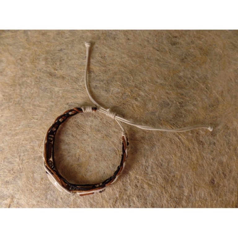 Bracelet macramé shell 2