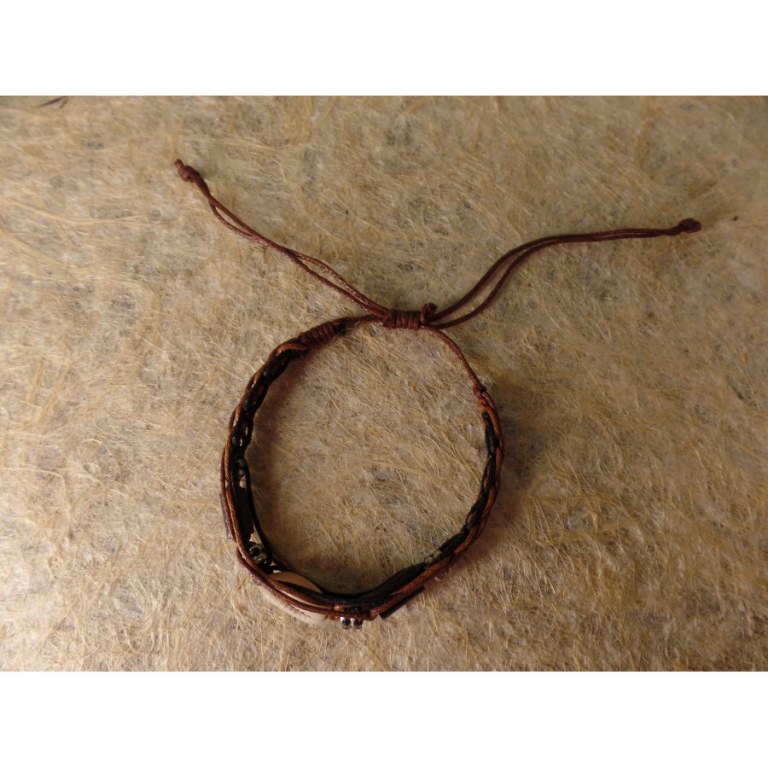 Bracelet macramé shell 3