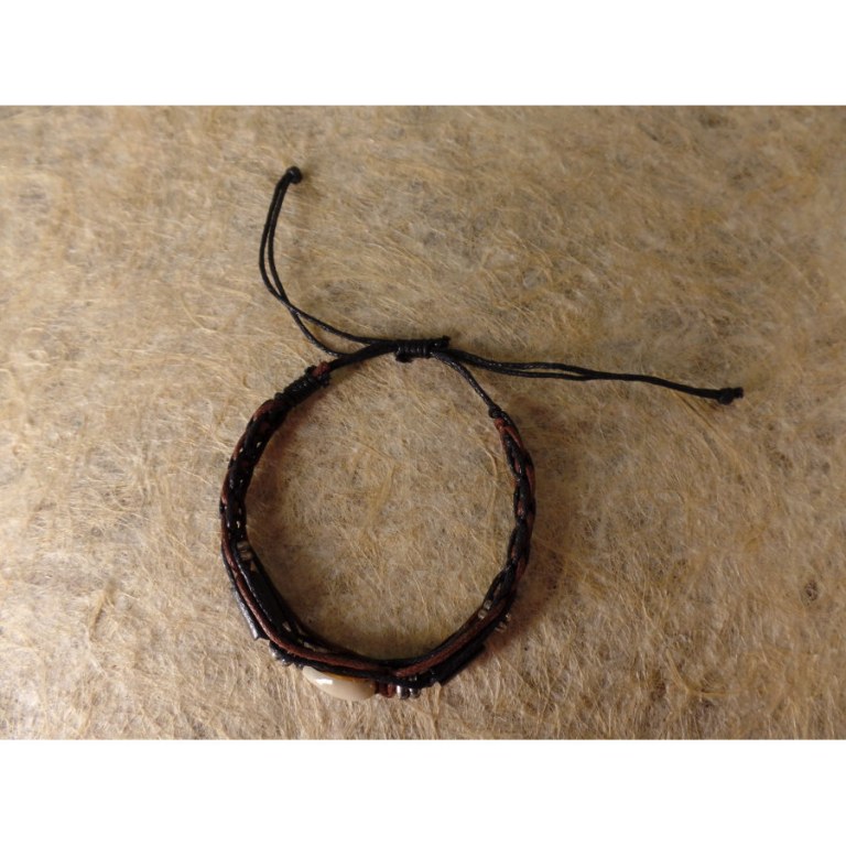 Bracelet macramé shell 4