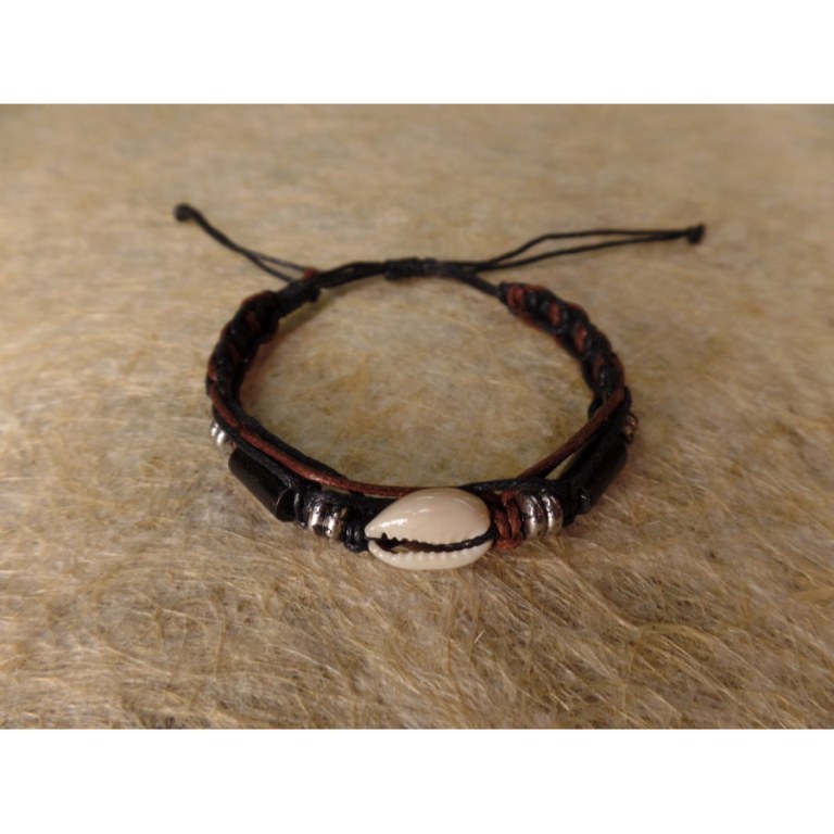 Bracelet macramé shell 4