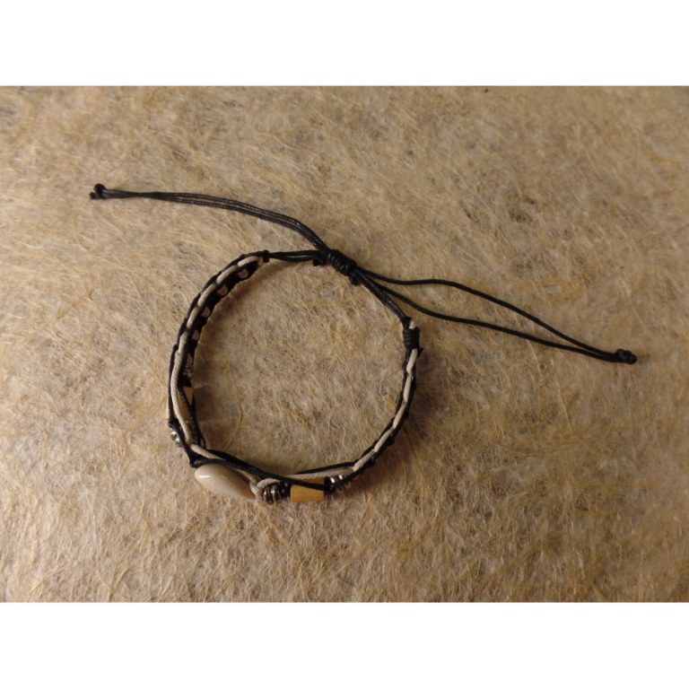 Bracelet macramé shell 5