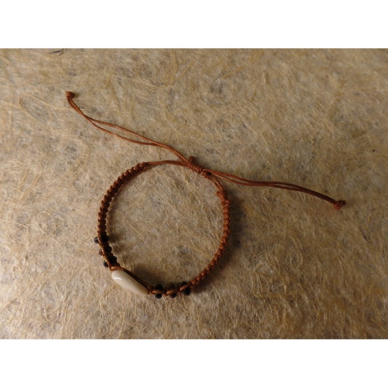 Bracelet macramé sea marron clair