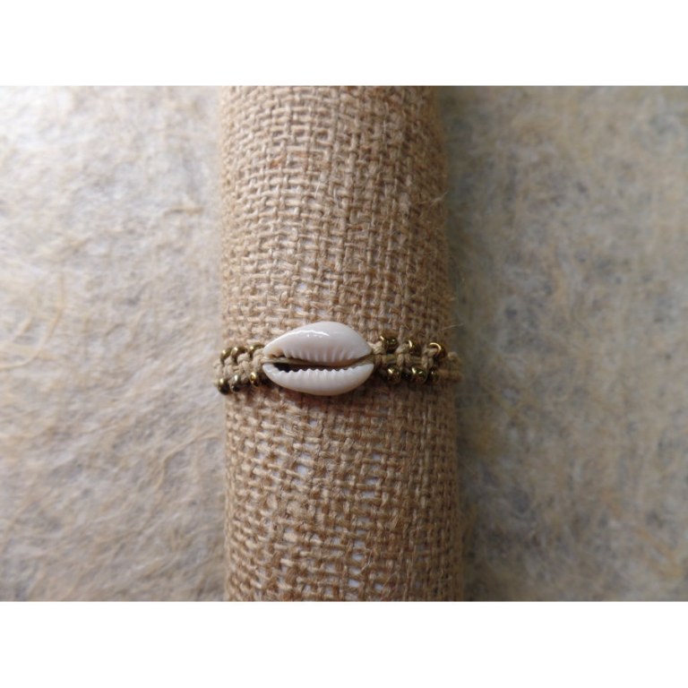 Bracelet macramé mer beige