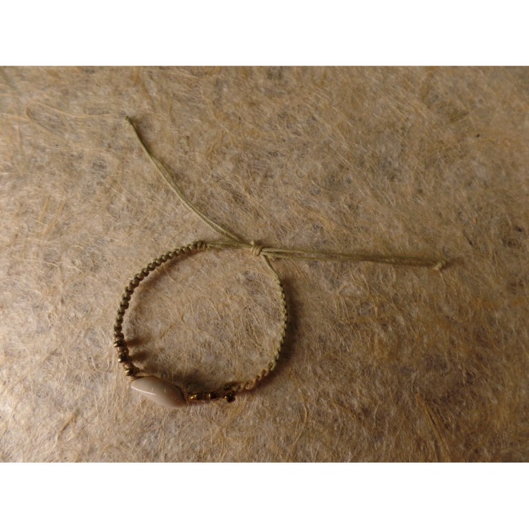 Bracelet macramé mer beige