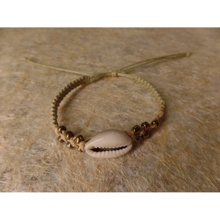 Bracelet macramé mer beige