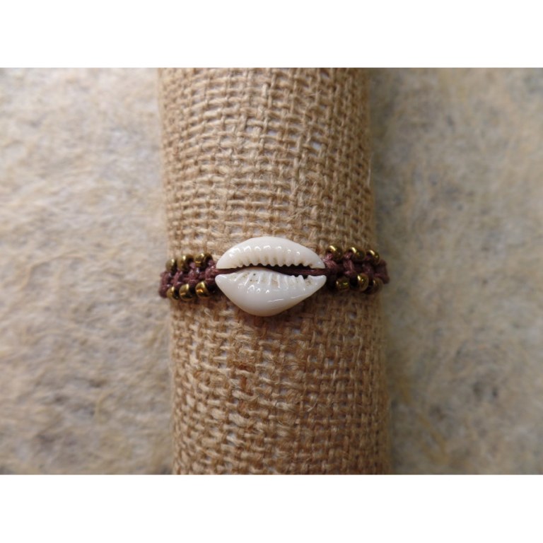 Bracelet macramé mer marron