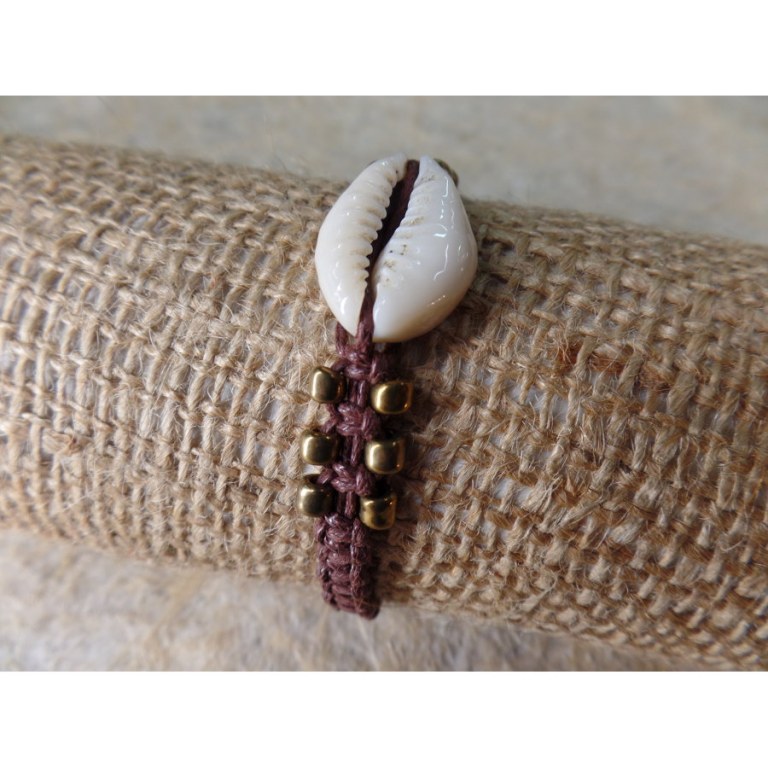 Bracelet macramé mer marron