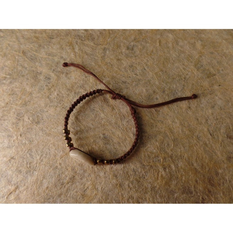 Bracelet macramé mer marron