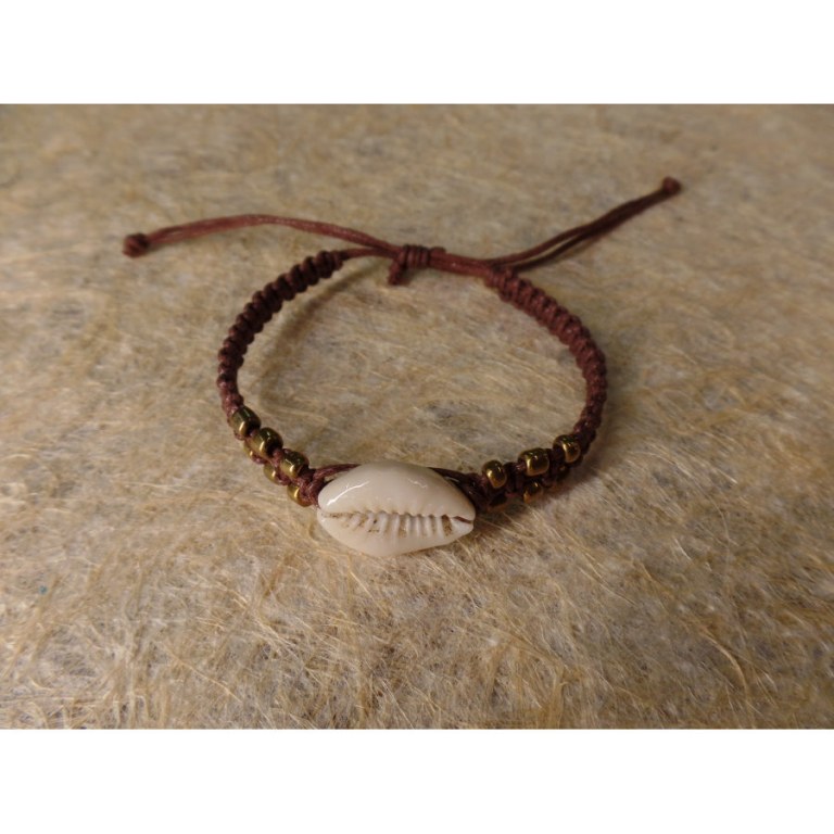 Bracelet macramé mer marron