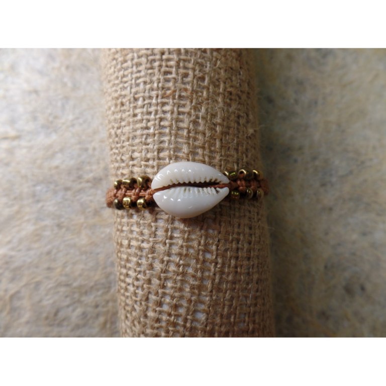 Bracelet macramé mer marron clair