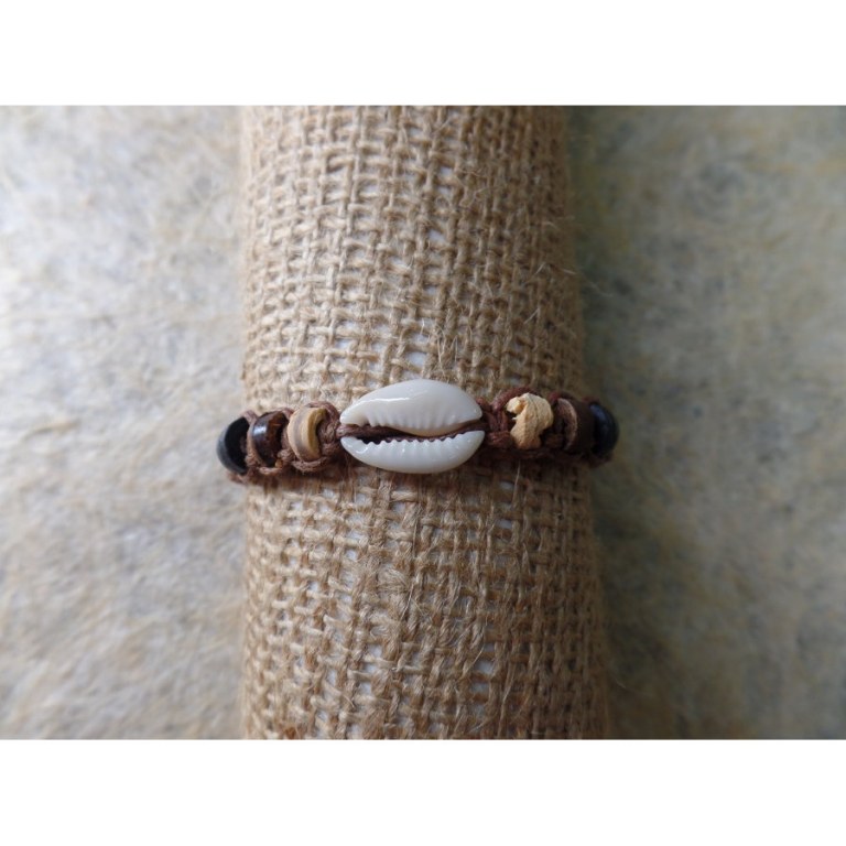 Bracelet macramé mer/sea marron