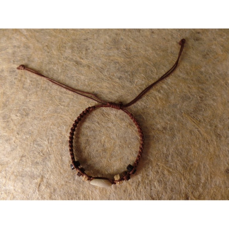 Bracelet macramé mer/sea marron