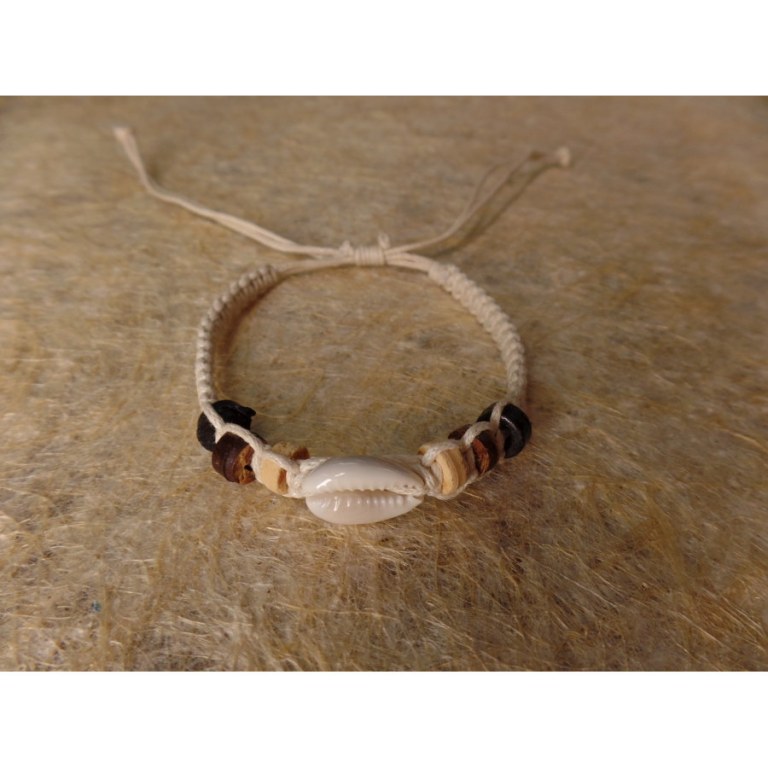 Bracelet macramé mer/sea blanc