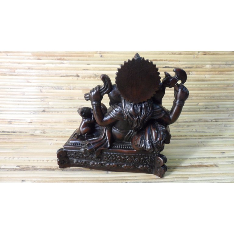 Statuette Ganesh relax et son vahana