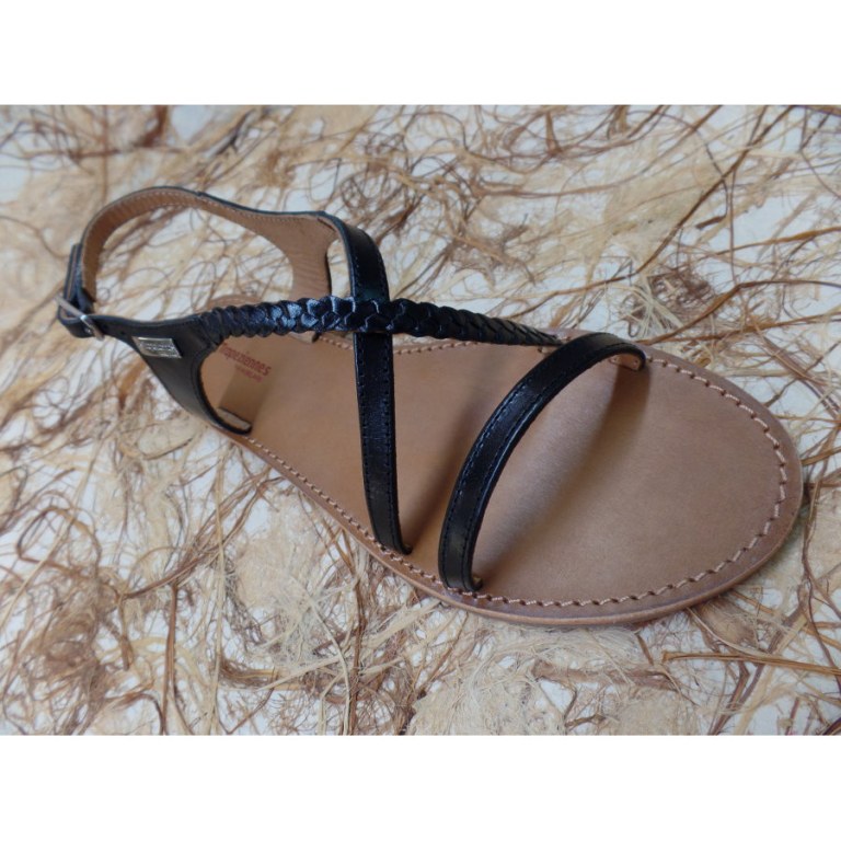 Sandales Tropéziennes Hanano noir