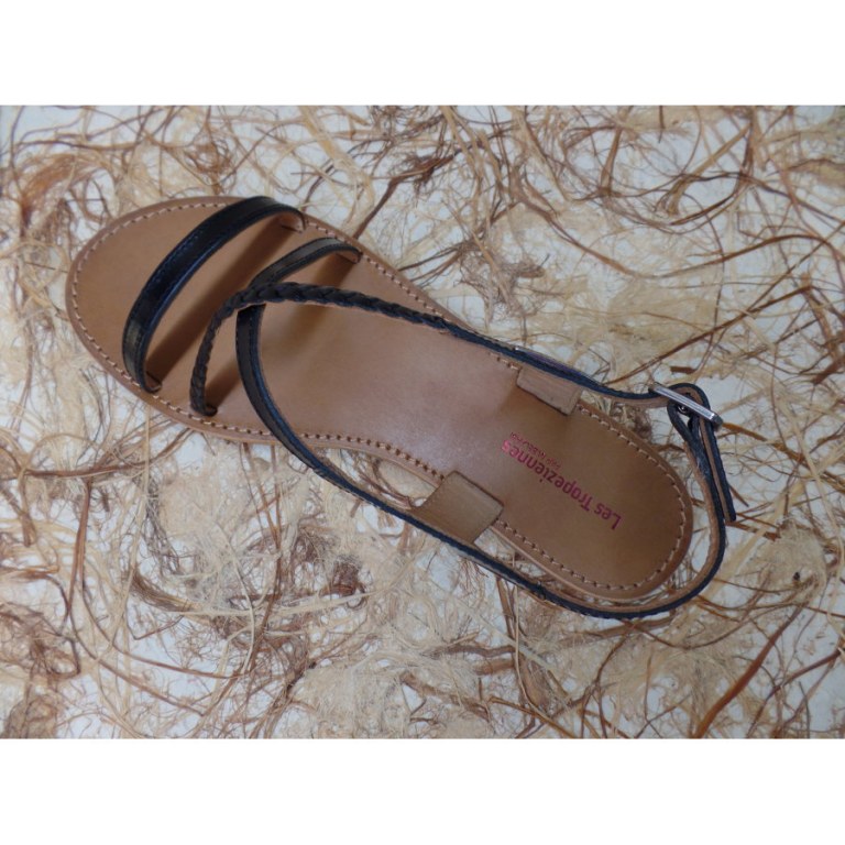 Sandales Tropéziennes Hanano noir