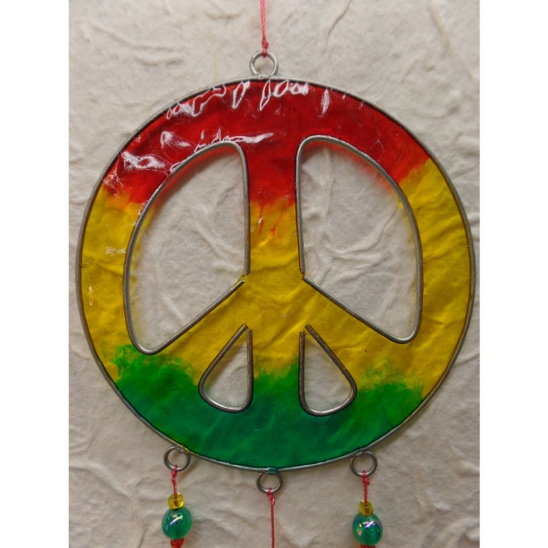 Suncatcher symbole peace and love