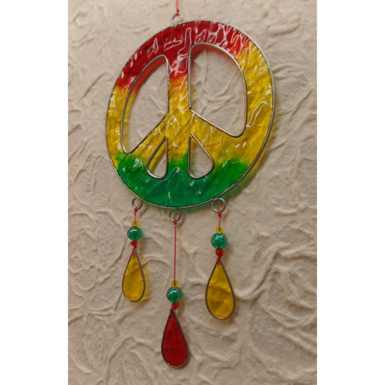 Suncatcher symbole peace and love