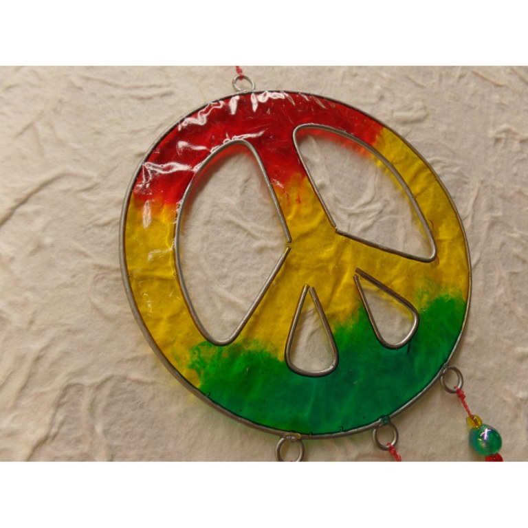 Suncatcher symbole peace and love