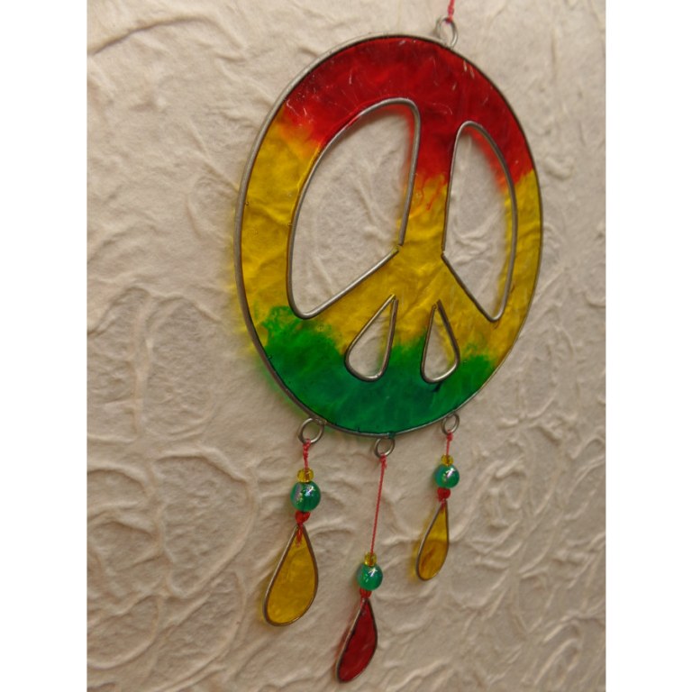 Suncatcher symbole peace and love