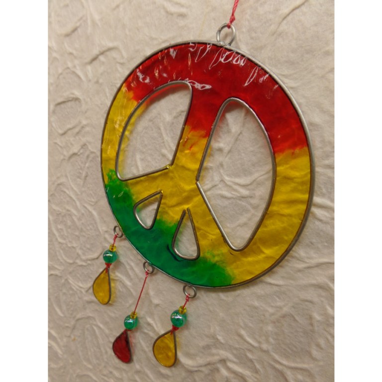 Suncatcher symbole peace and love