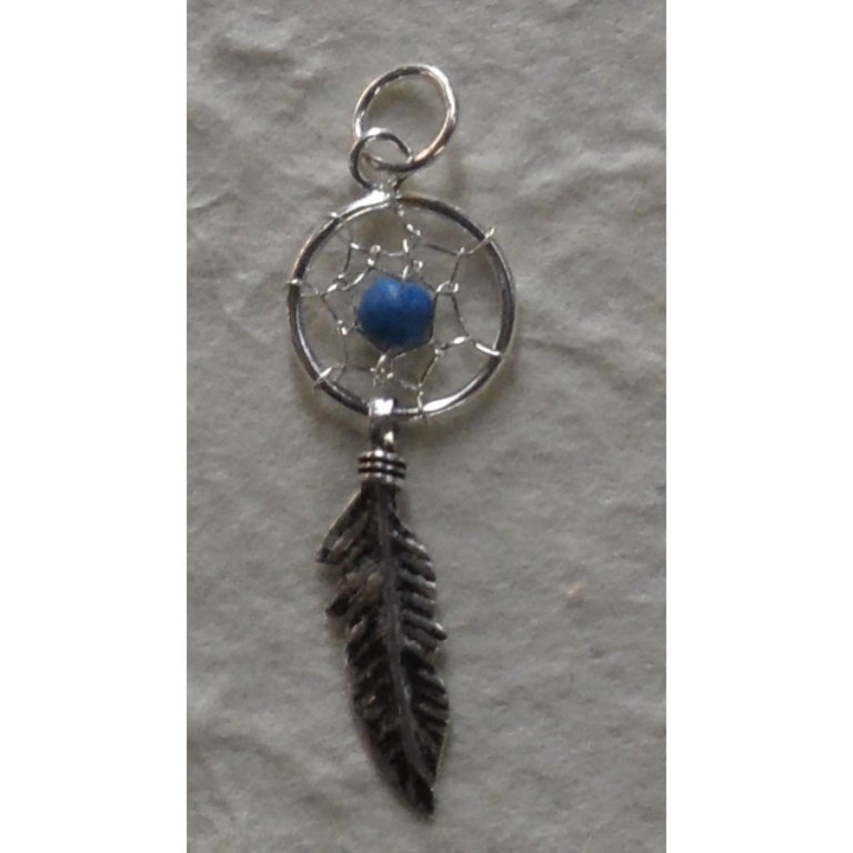 Pendentif mini dream catcher turquoise 0.9