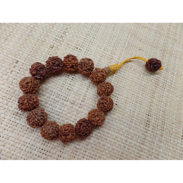 Bracelet mala rudraksha