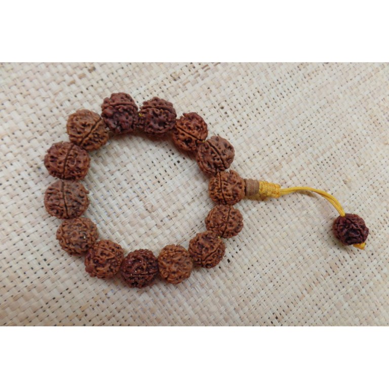 Bracelet mala rudraksha