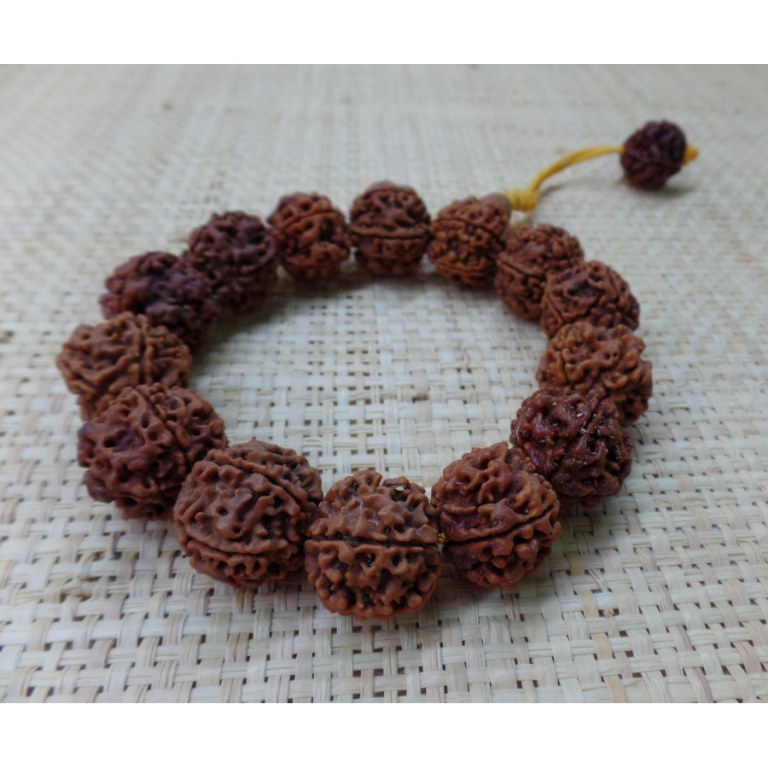 Bracelet mala rudraksha