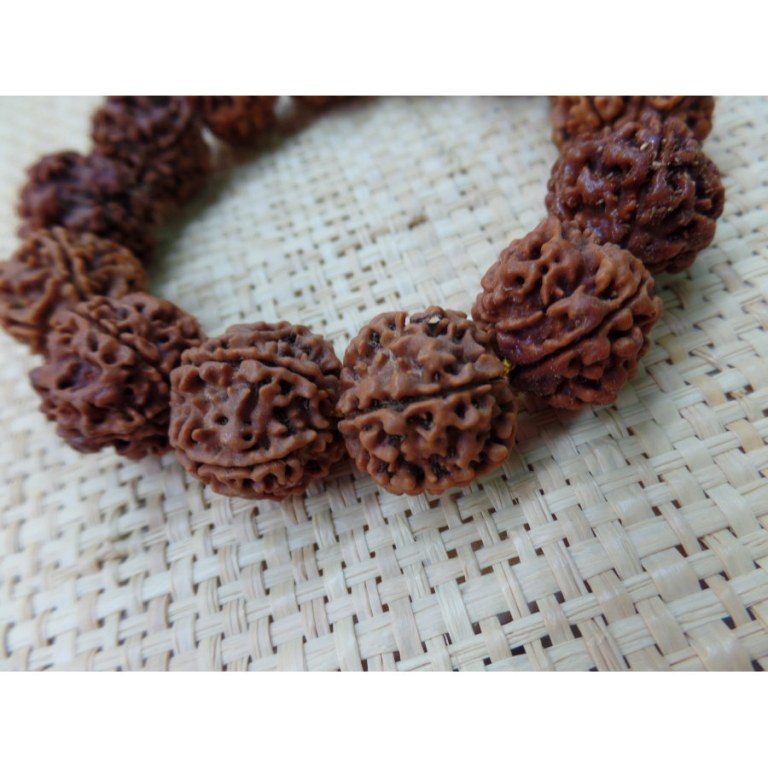 Bracelet mala rudraksha