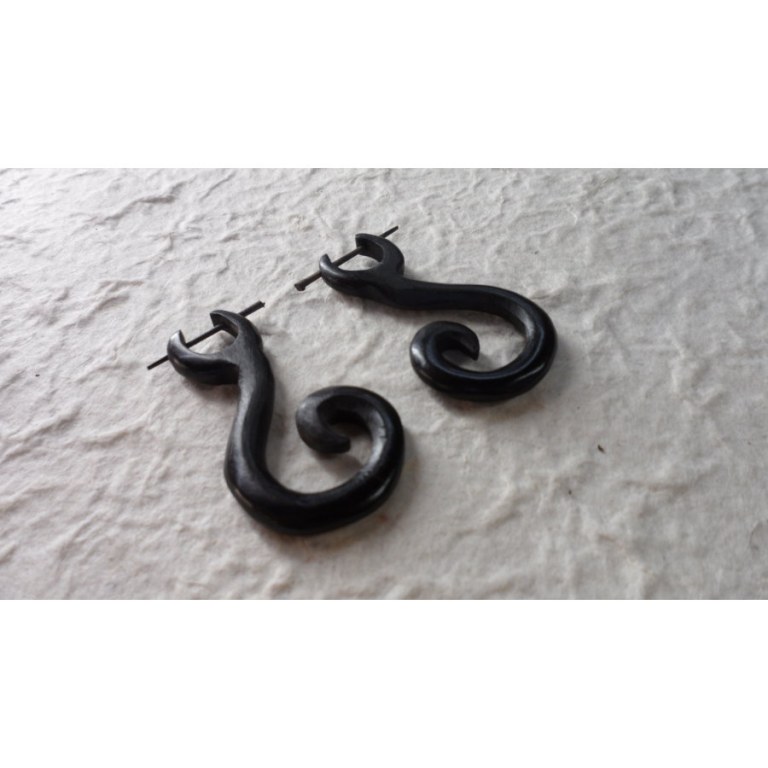 Boucles d'oreilles modern cat