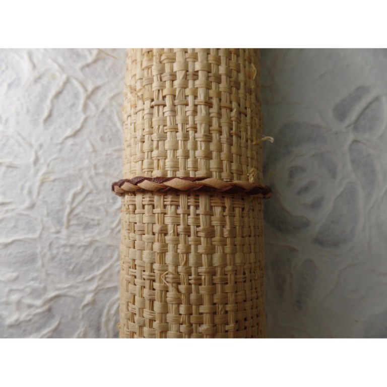 Bracelet bicolore bulat beige/chocolat