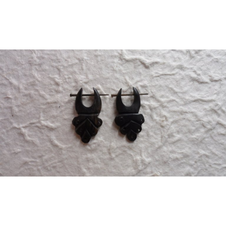 Boucles d'oreilles tribales scarabée
