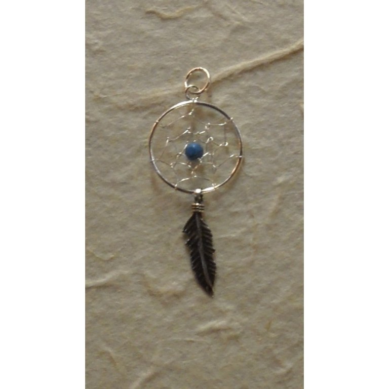 Pendentif dream catcher turquoise 1.6