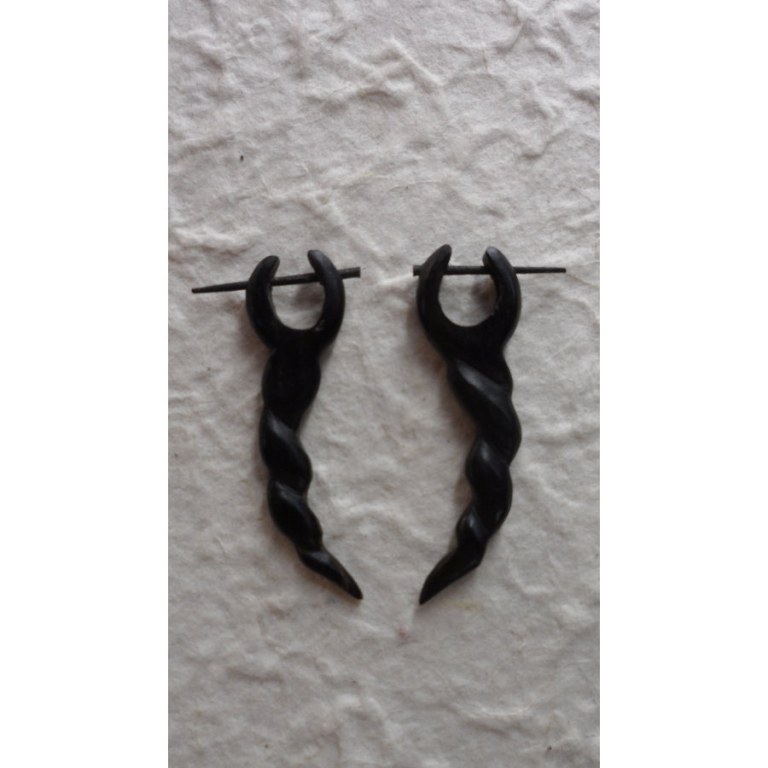 Boucles d'oreilles Y torsadé