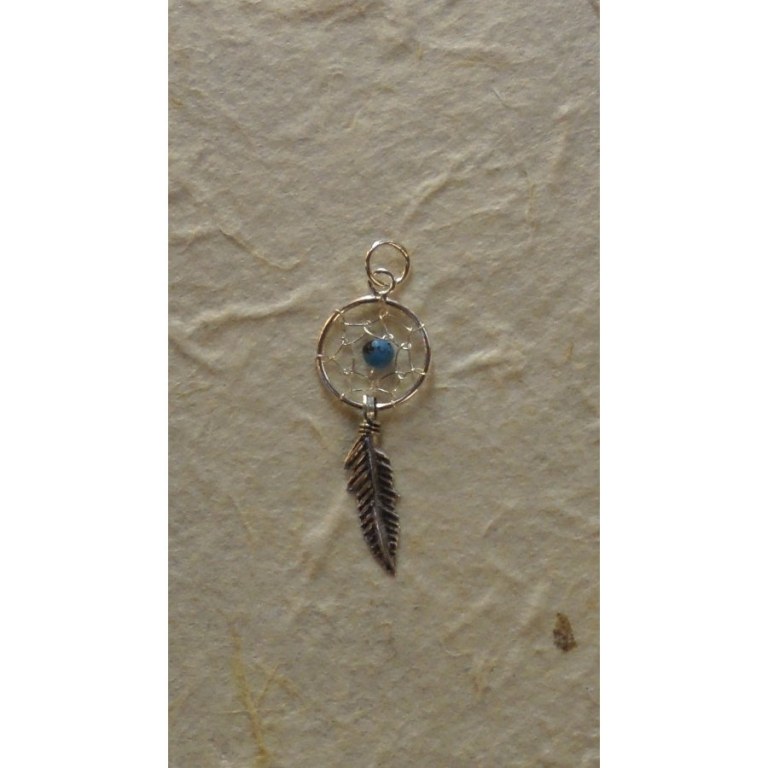 Pendentif dream catcher turquoise 1.1